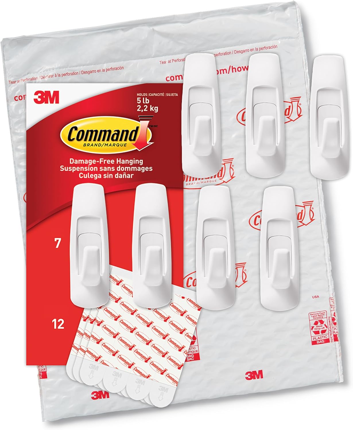 Command Large Utility Hooks – Minimalist Wall Organization for Clutter Free Apartments