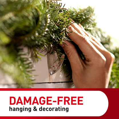 Command Medium Clear Wall Hooks – Damage-Free Hanging for Cozy Bedroom and Living Room Wall Decor