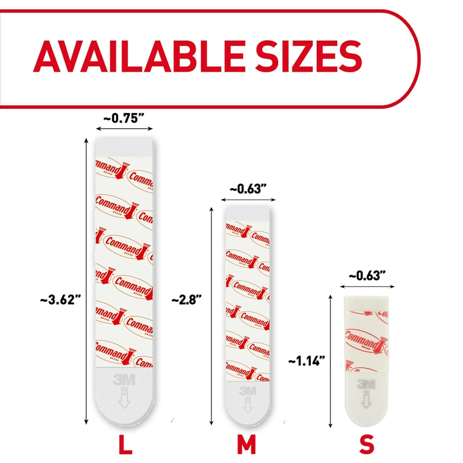 Command Medium Replacement Strips for Living Room Gallery Wall Refresh, Damage-Free Decor Re-Hanging