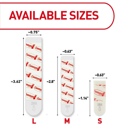 Command Medium Replacement Strips for Living Room Gallery Wall Refresh, Damage-Free Decor Re-Hanging
