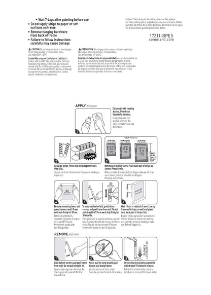 Command Picture Hanging Strips – Damage-Free Living Room Gallery Wall, Mixed Frame Sizes Up to 24x36