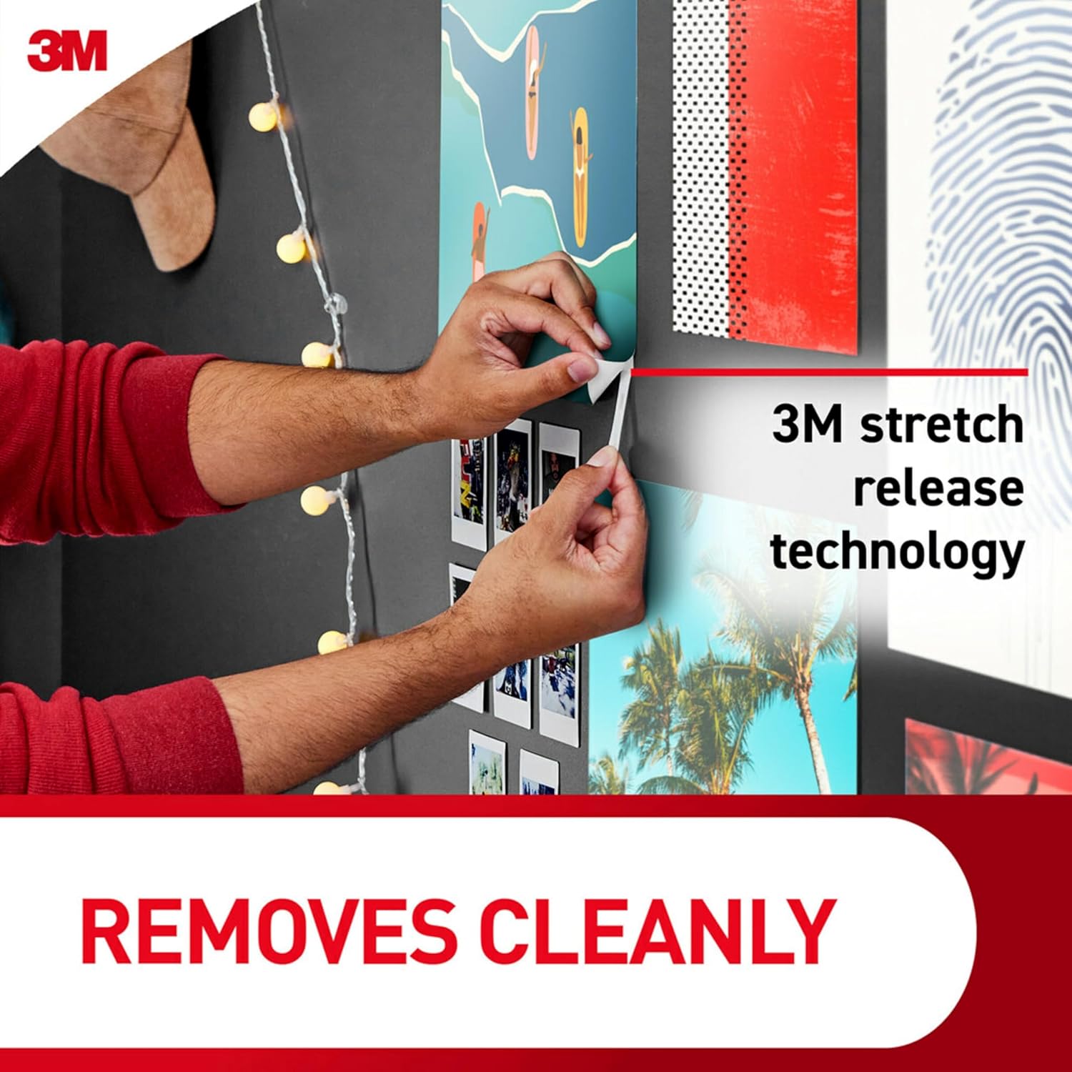 Command Poster Strips for Living Room Gallery Walls, Damage-Free Picture Hanging for Bedroom and Entryway Décor