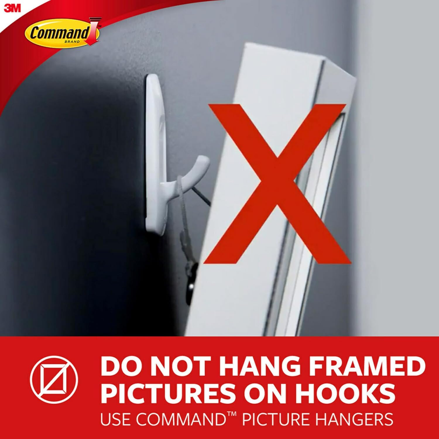Command Satin Nickel Bath Hook – Polished Bathroom Decor Accent for Hanging Towels and Robes