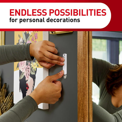 Command Sawtooth Picture Hangers – Damage-Free Wall Decor for Living Room Gallery Walls