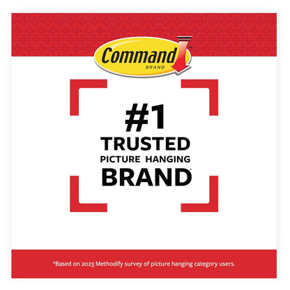 Command Small Picture Hanging Strips – Damage-Free Wall Decor for Living Room Gallery Walls, 4 lb Hold