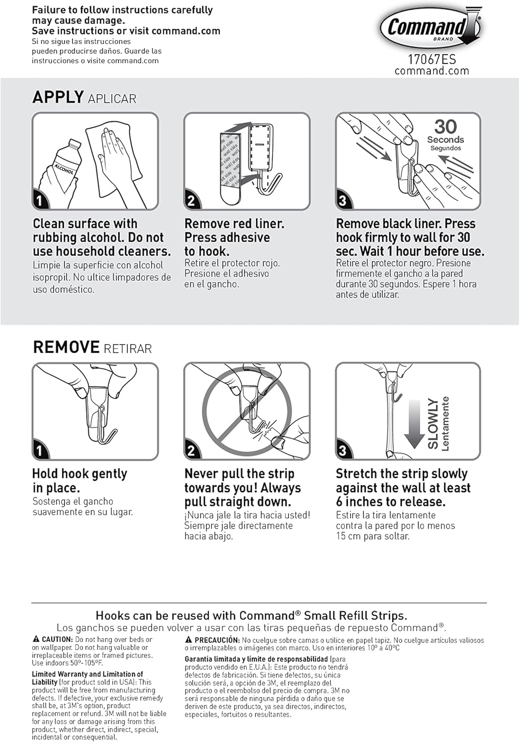 Command Small Wire Toggle Hooks for Intentional Clutter-Free Living, Minimalist Adhesive Hooks for Clean-Line Wall Organization