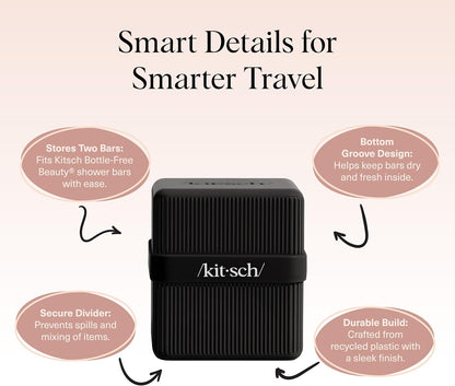 compact 3.01 x 3.01 x 3.44 inch footprint for carry-on packing