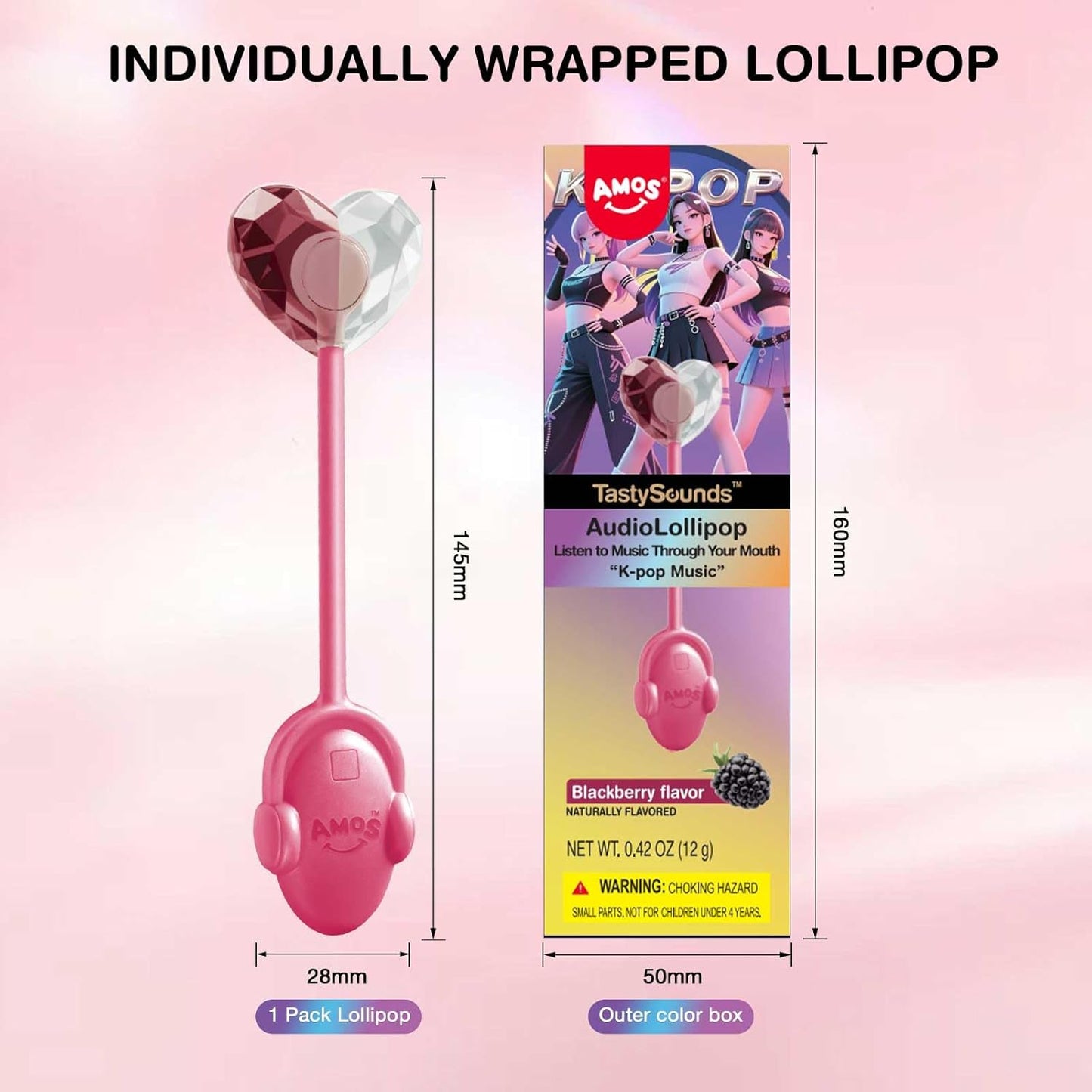 compact packet container form factor suited for pockets, lunchboxes, and party bags