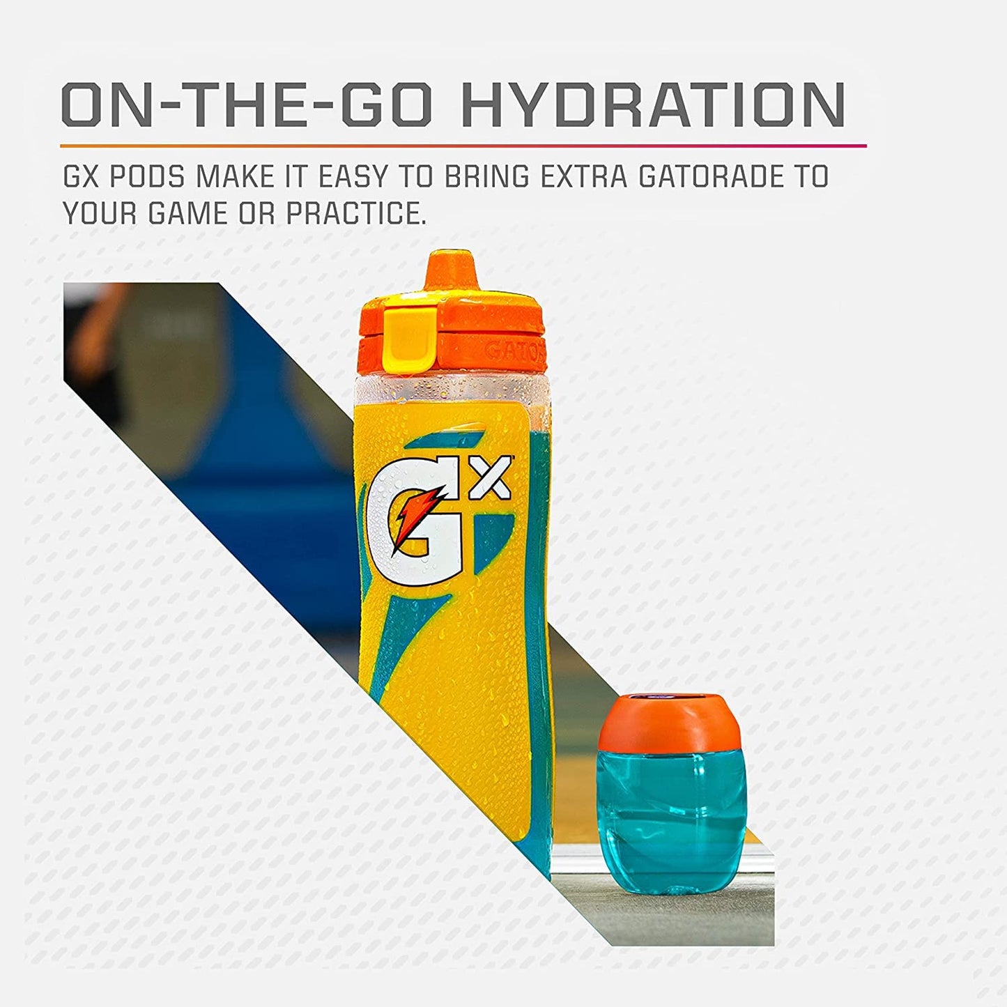 compatibility-based dosing: 1 pod for gx bottle, 2 pods for gx jug