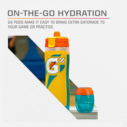 compatibility-based dosing: 1 pod for gx bottle, 2 pods for gx jug