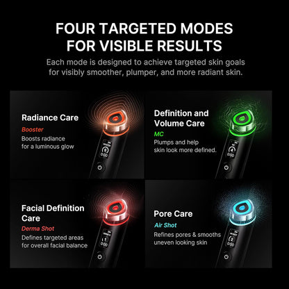 compatible with any skincare product — no conductive gel needed