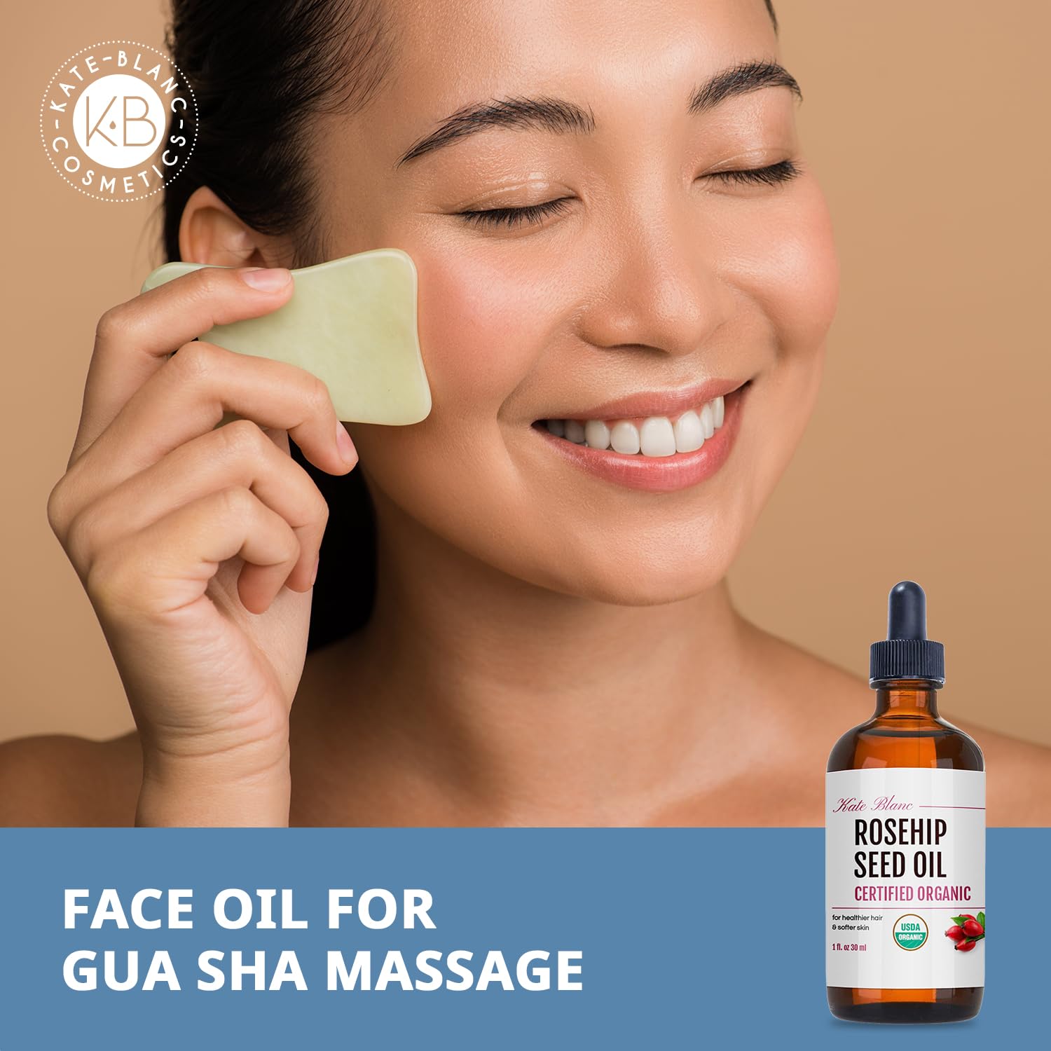compatible with gua sha, facial massage rollers, and dermaplaning tools as a glide medium