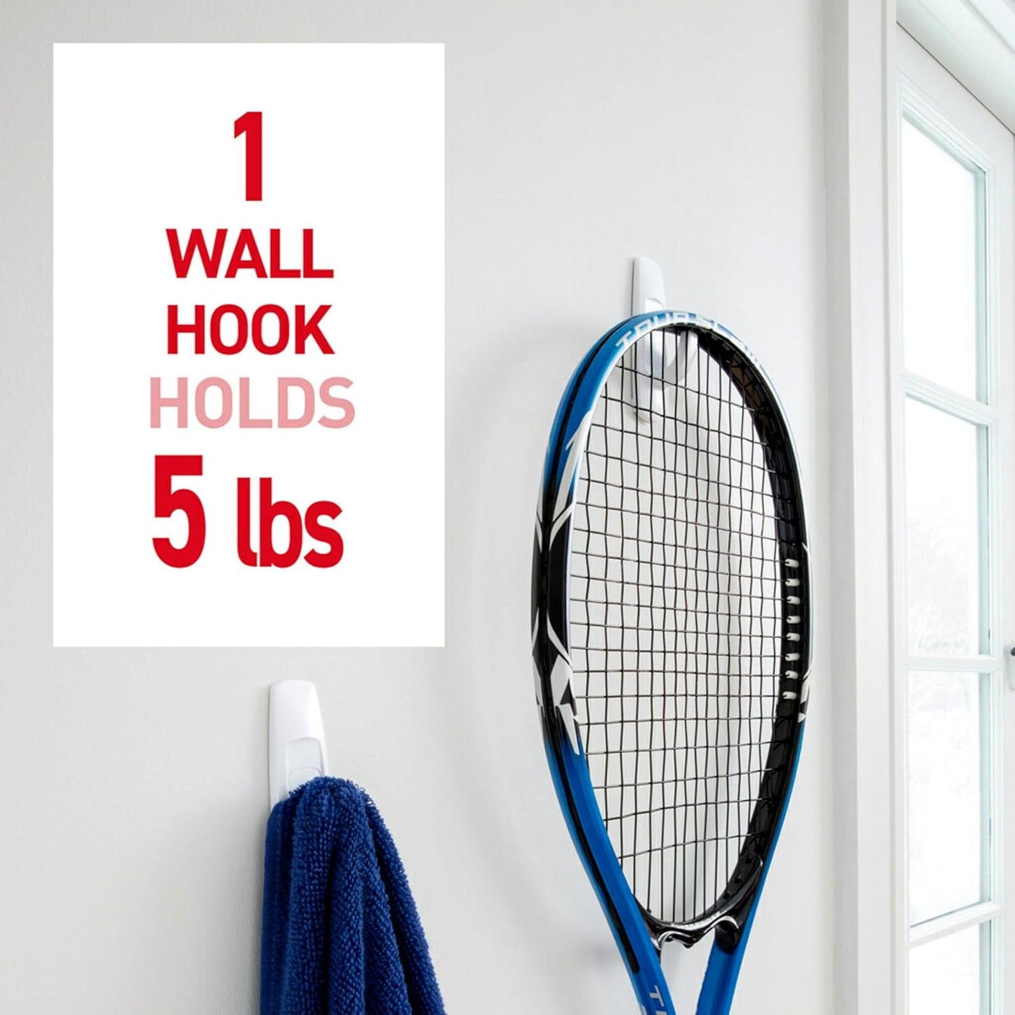 compatible with painted walls, finished wood, laminate, glass, metal, tile, and concrete cinder blocks
