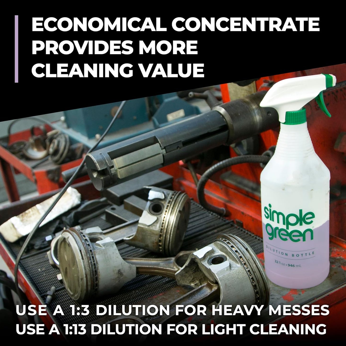 compatible with pressure washers, parts washers, and ultrasonic cleaning systems