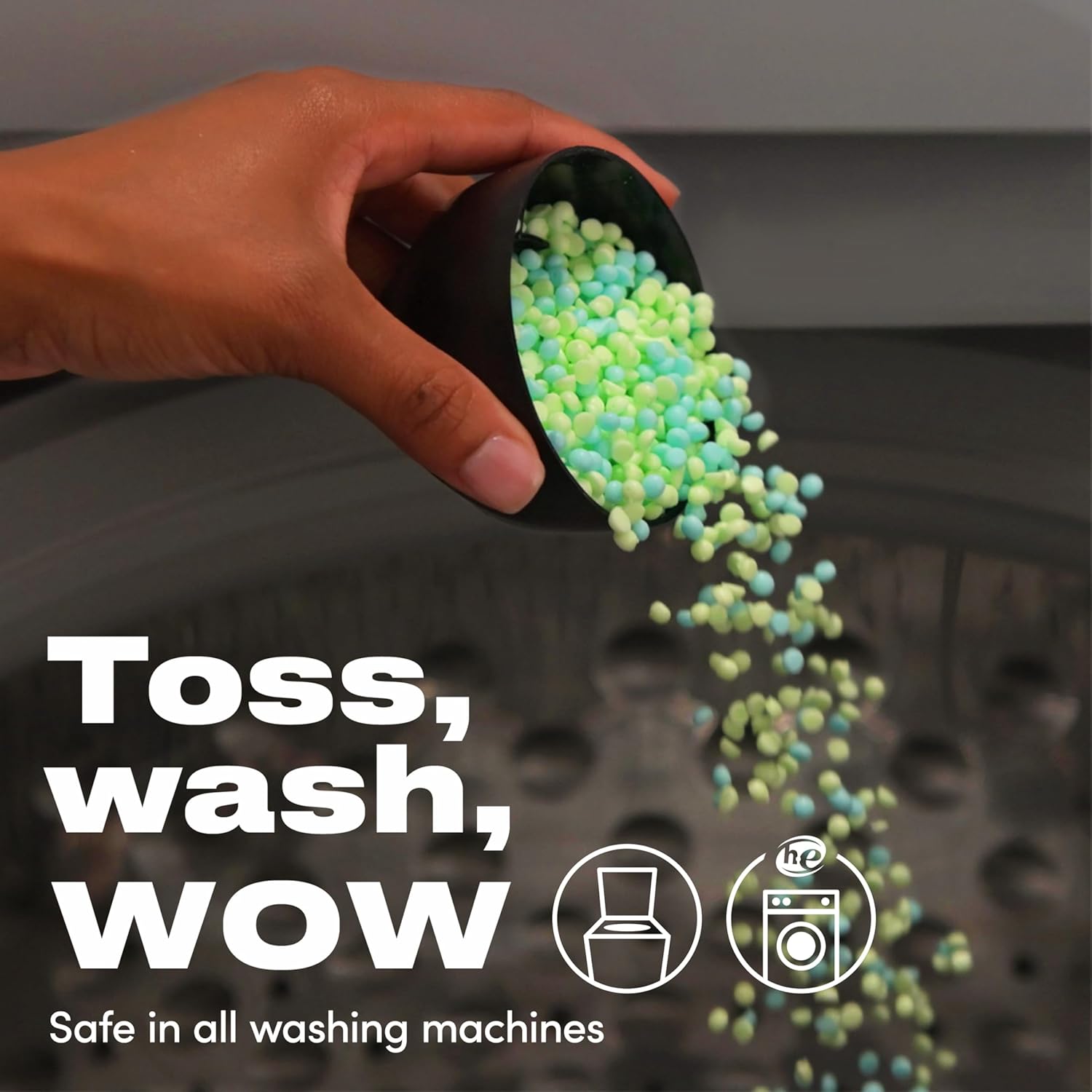 compatible with standard and high-efficiency washers