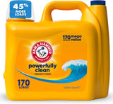 ARM & HAMMER Clean Burst Liquid Laundry Detergent for Busy Home Offices, Bulk 170 fl oz for Daily Family Loads