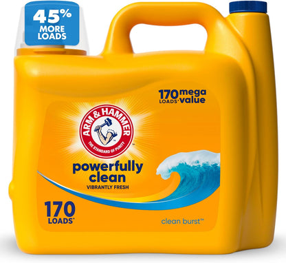 concentrated liquid formula with 2x stain fighters versus leading value detergent