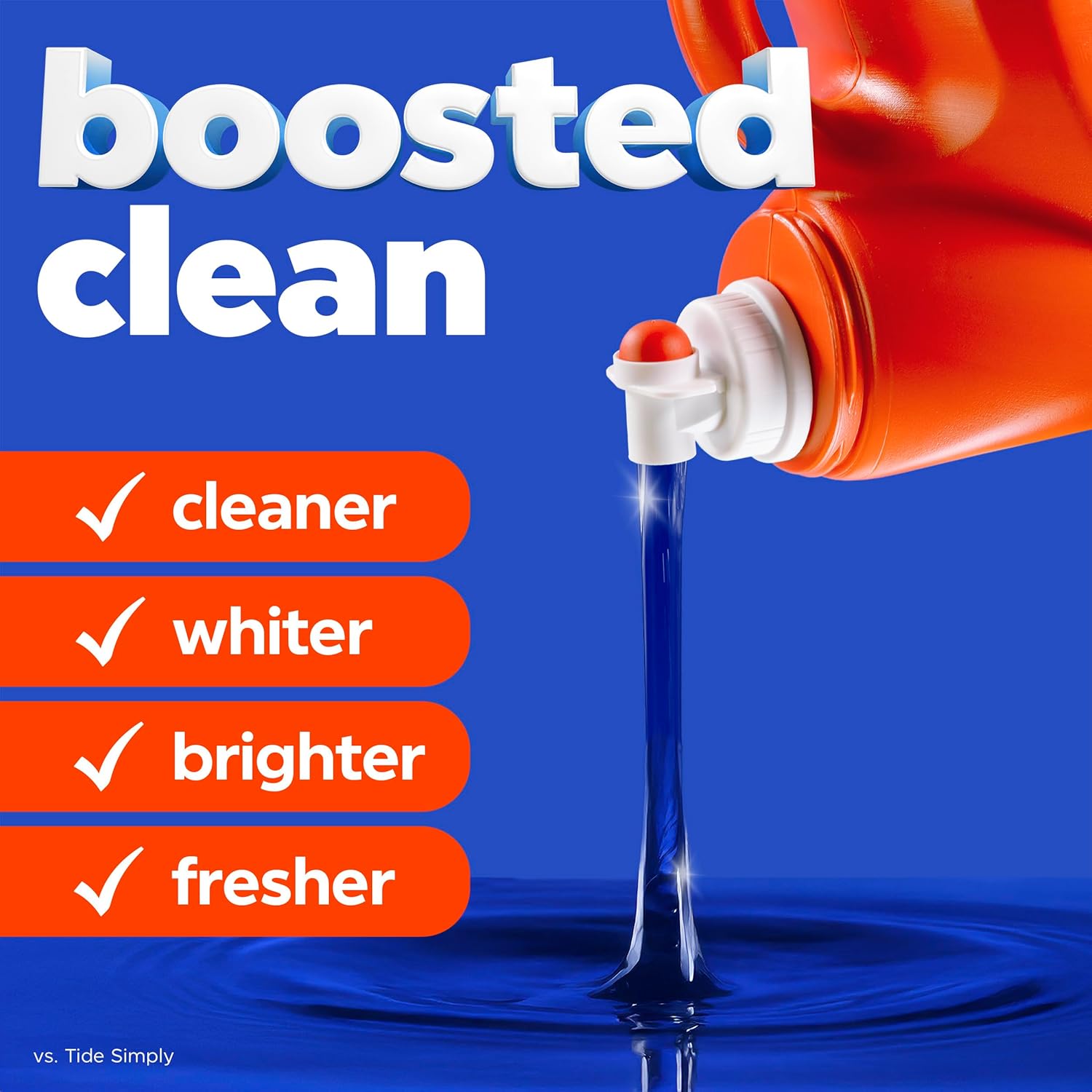 concentrated liquid formula with less water per drop than bargain brands