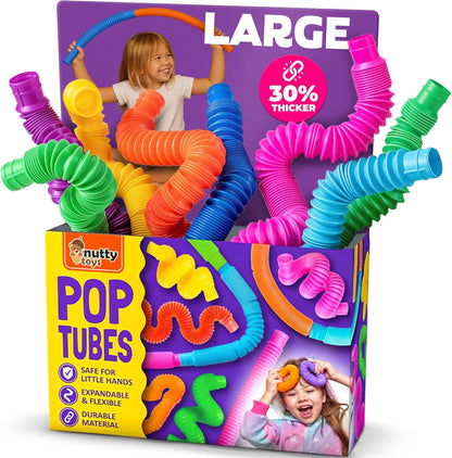 connect-and-pop tube design that stretches, bends, and links to other tubes