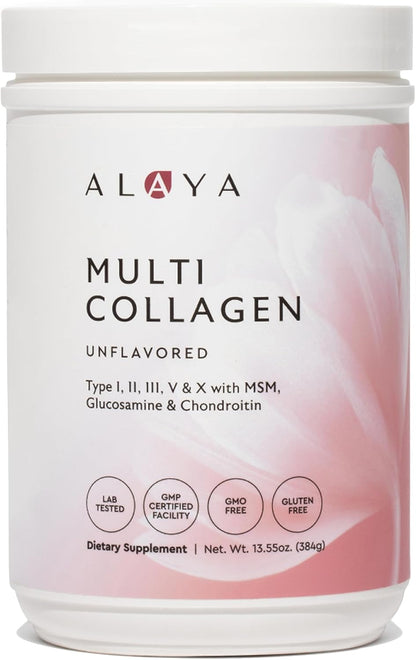 contains collagen types i, ii, iii, v, and x from bovine and avian sources