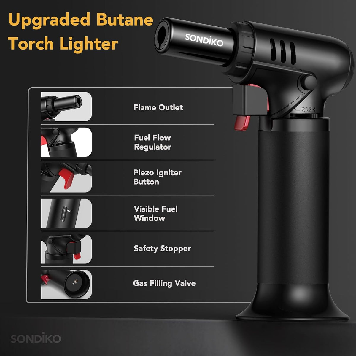 continuous flame mode for hands-free operation