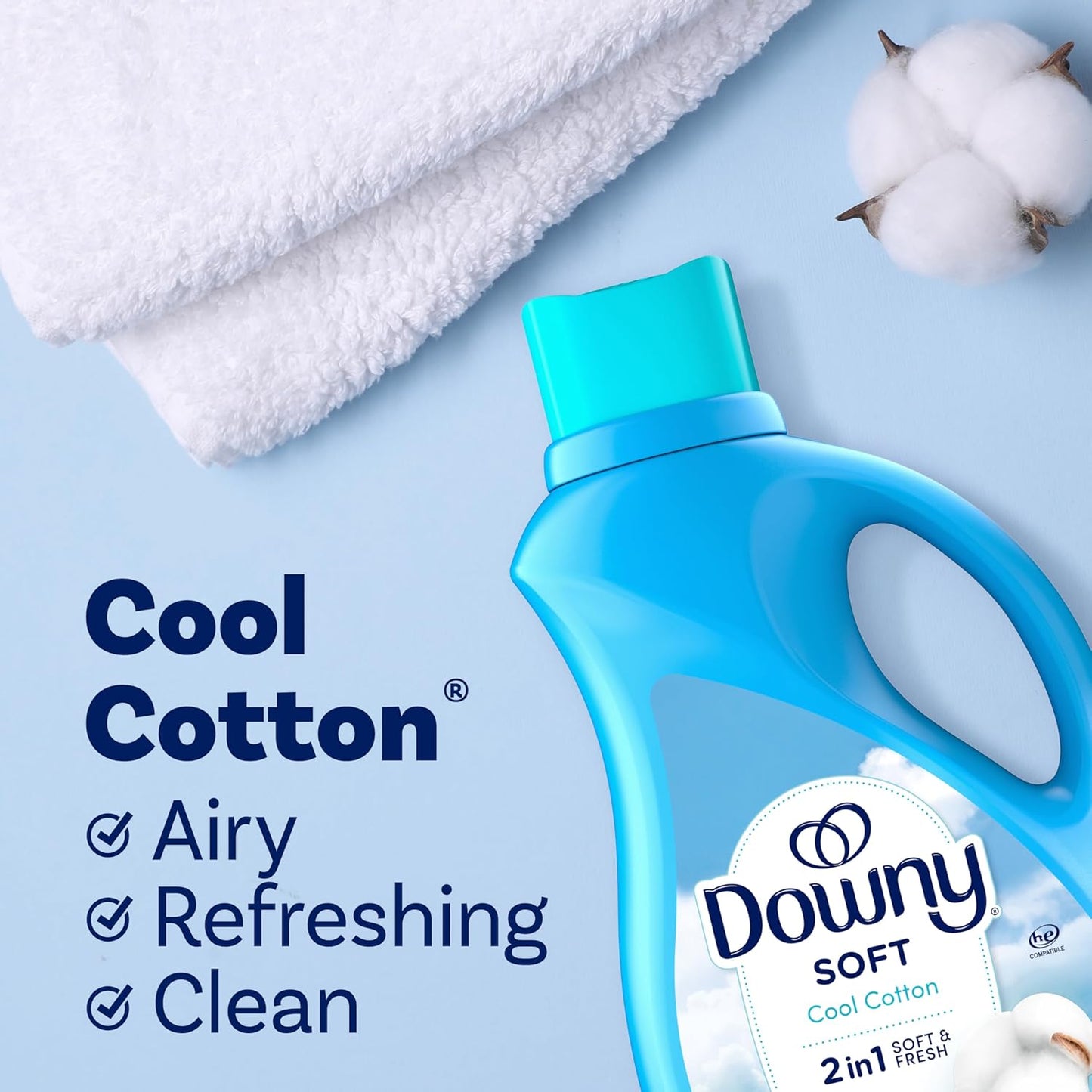 cool cotton primary scent with alternate variants in april fresh, clean breeze, and fresh
