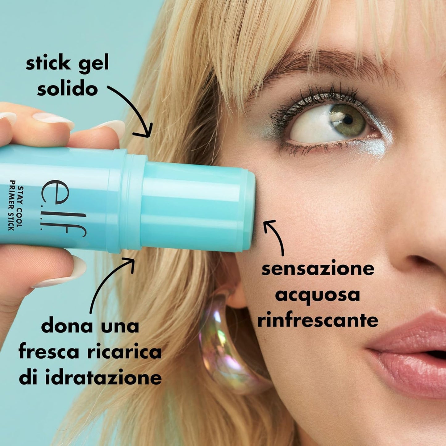 cooling, watery sensation delivered on contact with skin