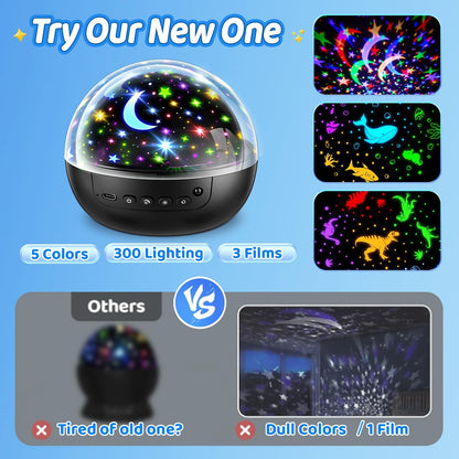 COOLNIGHT Star Projector – Best Birthday Gift for Toddler Boys Ages 2 to 6, Remote and Timer Included