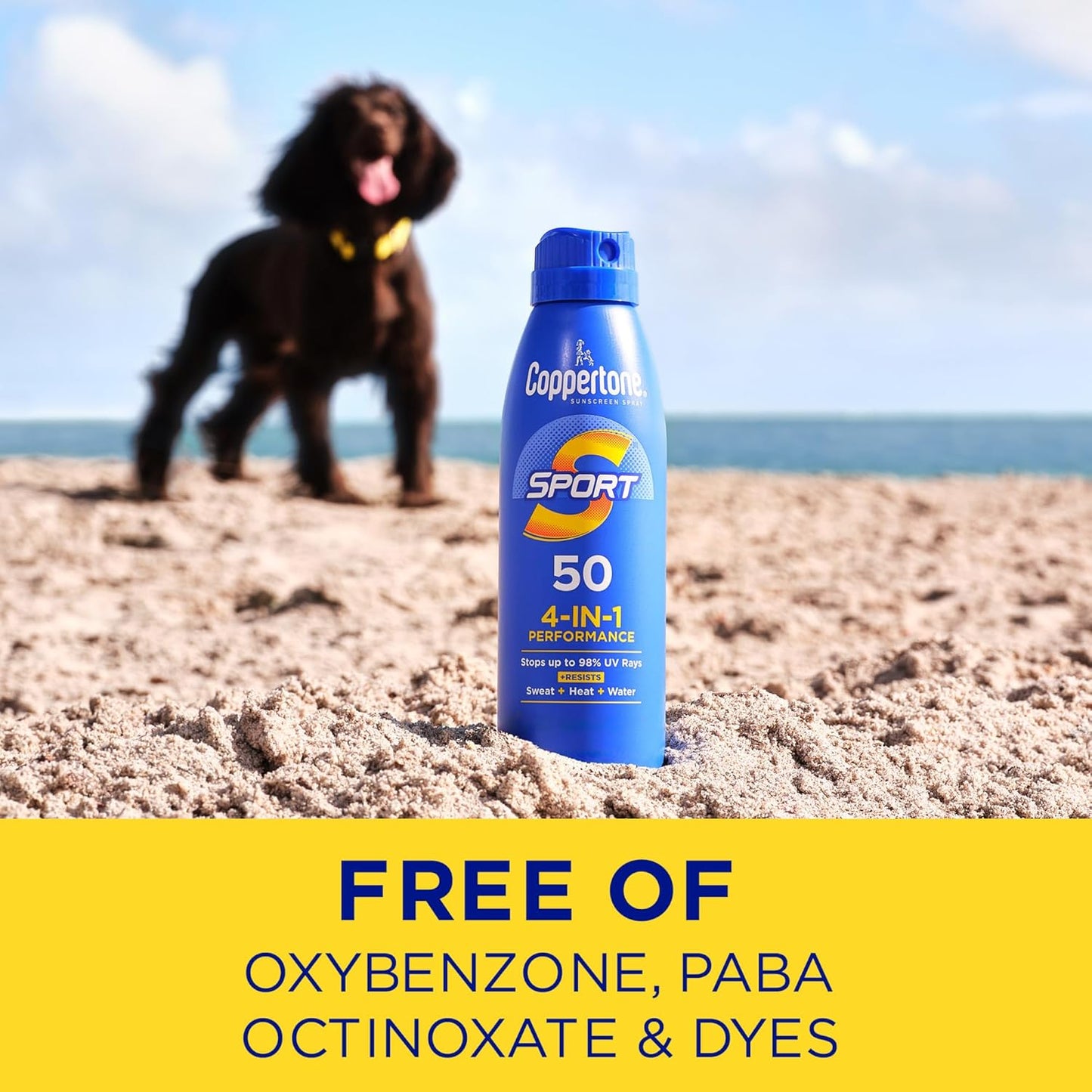 Coppertone SPORT Sunscreen Spray – Outdoor Athlete Sun Protection for Trail Running, Tennis, and Open-Water Swims