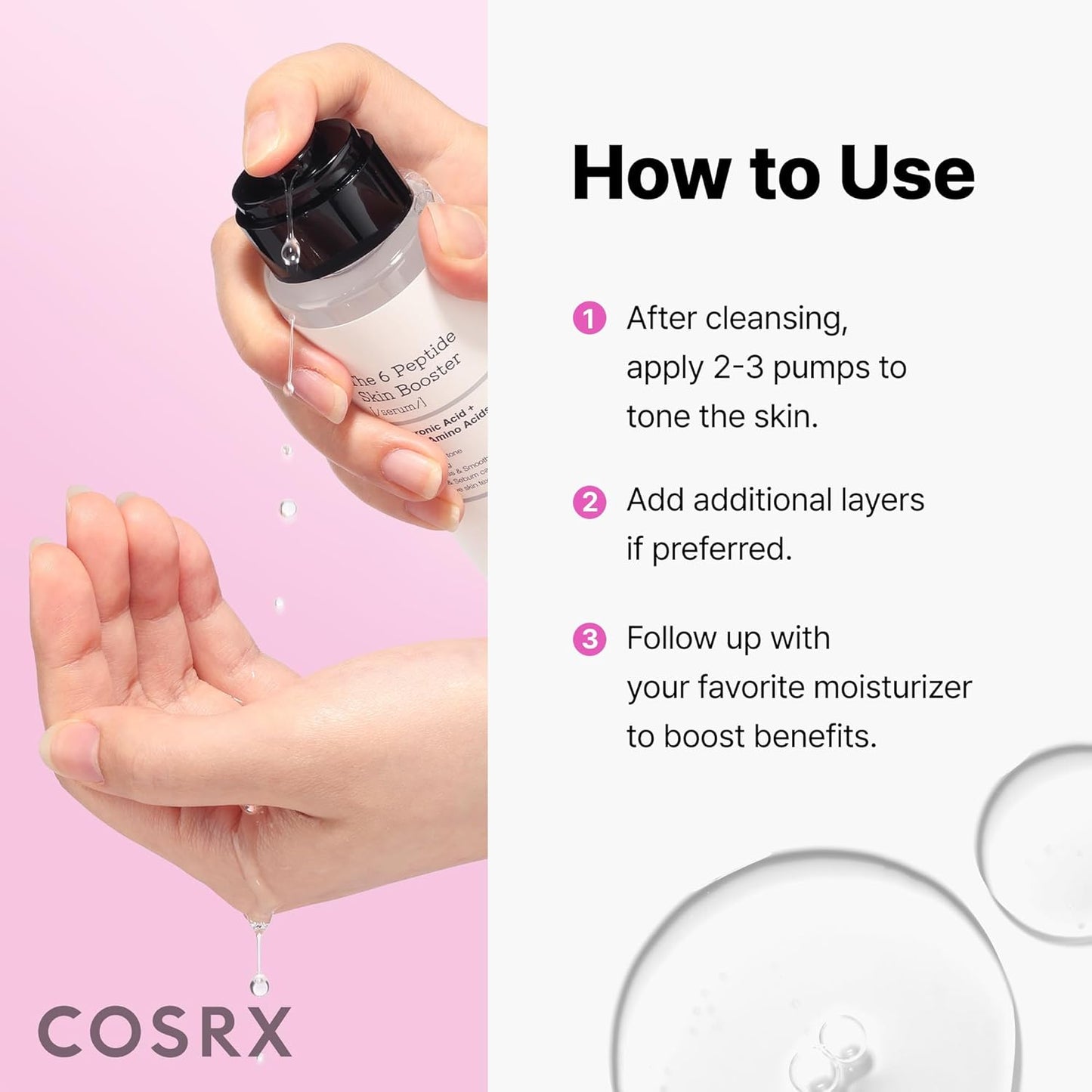 COSRX 6X Peptide Skin Booster – Thoughtful Mother's Day Gift for Women Who Love Korean Skincare