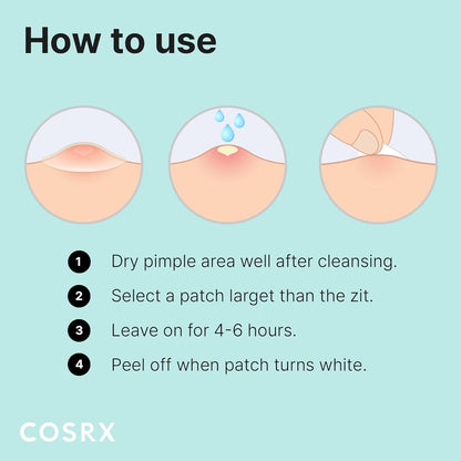 COSRX Acne Pimple Patch – Nightly Bedtime Skincare Ritual for Hormonal Breakouts, Hydrocolloid Spot Treatment