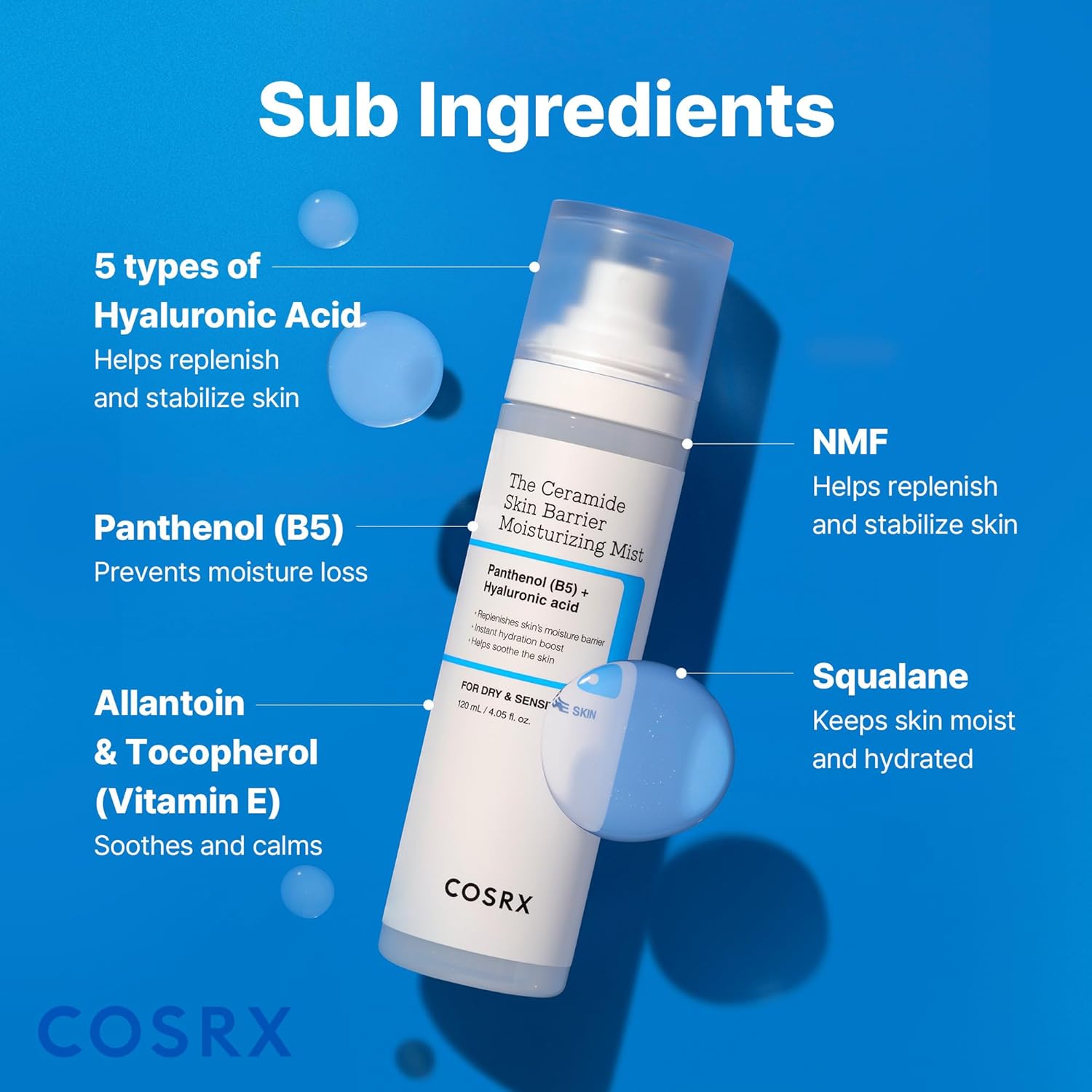 COSRX Barrier Cream Face Mist – Milky Ceramide Toner for Nightly Skincare Ritual, Hydrating Facial Spray 4.06 fl.oz