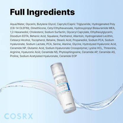 COSRX Barrier Cream Face Mist – Milky Ceramide Toner for Nightly Skincare Ritual, Hydrating Facial Spray 4.06 fl.oz
