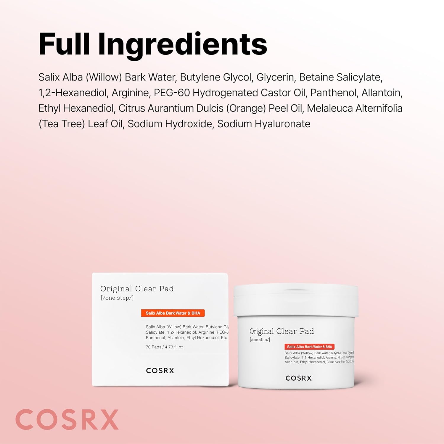 COSRX BHA Toner Pads – Clean Two-in-One Exfoliant for Uncluttered Vanity, Streamlined Blackhead Care