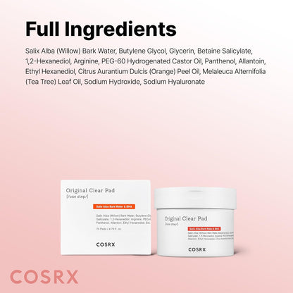 COSRX BHA Toner Pads – Clean Two-in-One Exfoliant for Uncluttered Vanity, Streamlined Blackhead Care
