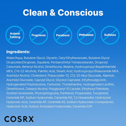 COSRX Ceramide Skin Barrier Moisturizer – Nightly Hydration Ritual for Dry, Sensitive Skin, 2.7 oz