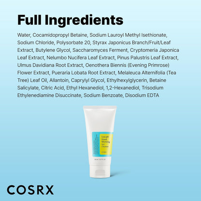 COSRX Low pH Good Morning Gel Cleanser – Mindful Morning Skincare Ritual, Gentle BHA Face Wash for Sensitive Skin