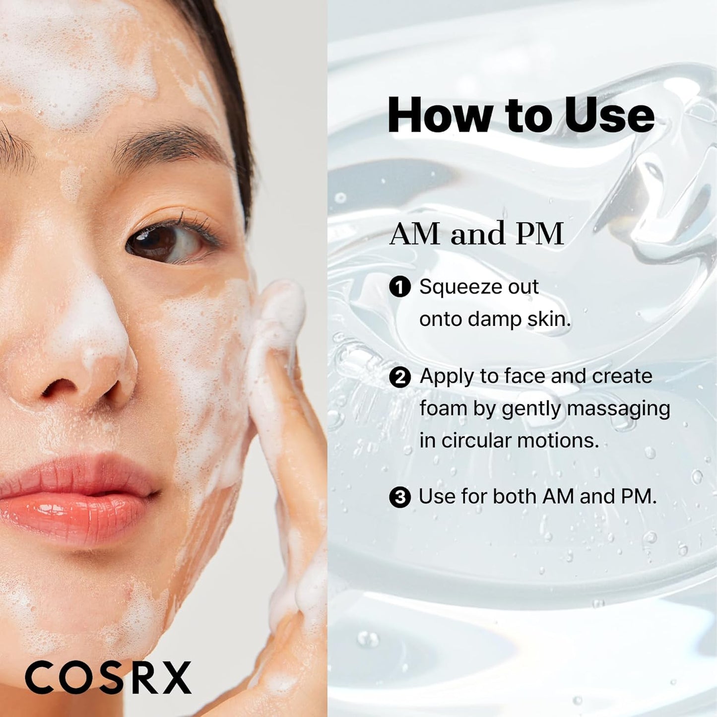 COSRX Low pH Good Morning Gel Face Wash – Clean Beauty Bathroom Staple, Simple Daily Cleanser for Minimalist Vanity