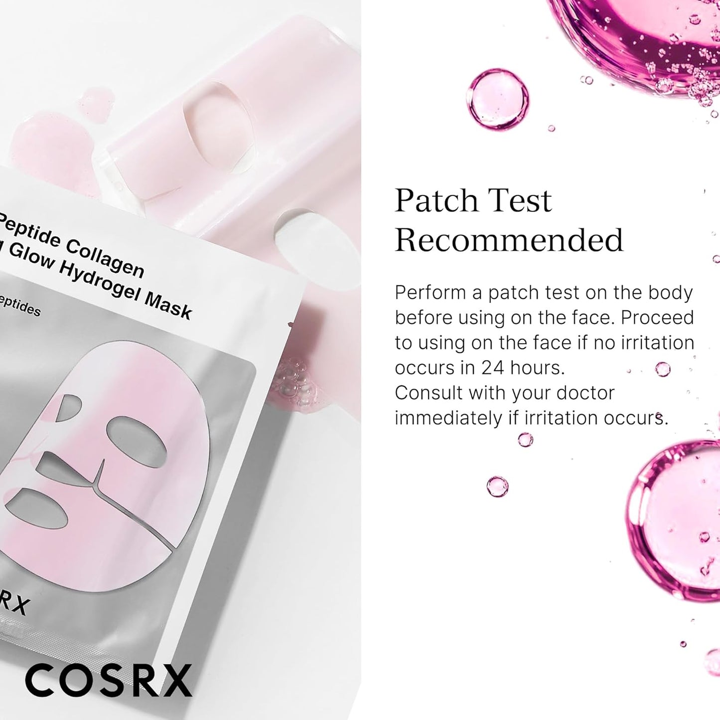 COSRX Pink Peptides Hydrogel Face Mask – Premium Korean Skincare Indulgence for the Vanity of Connoisseurs