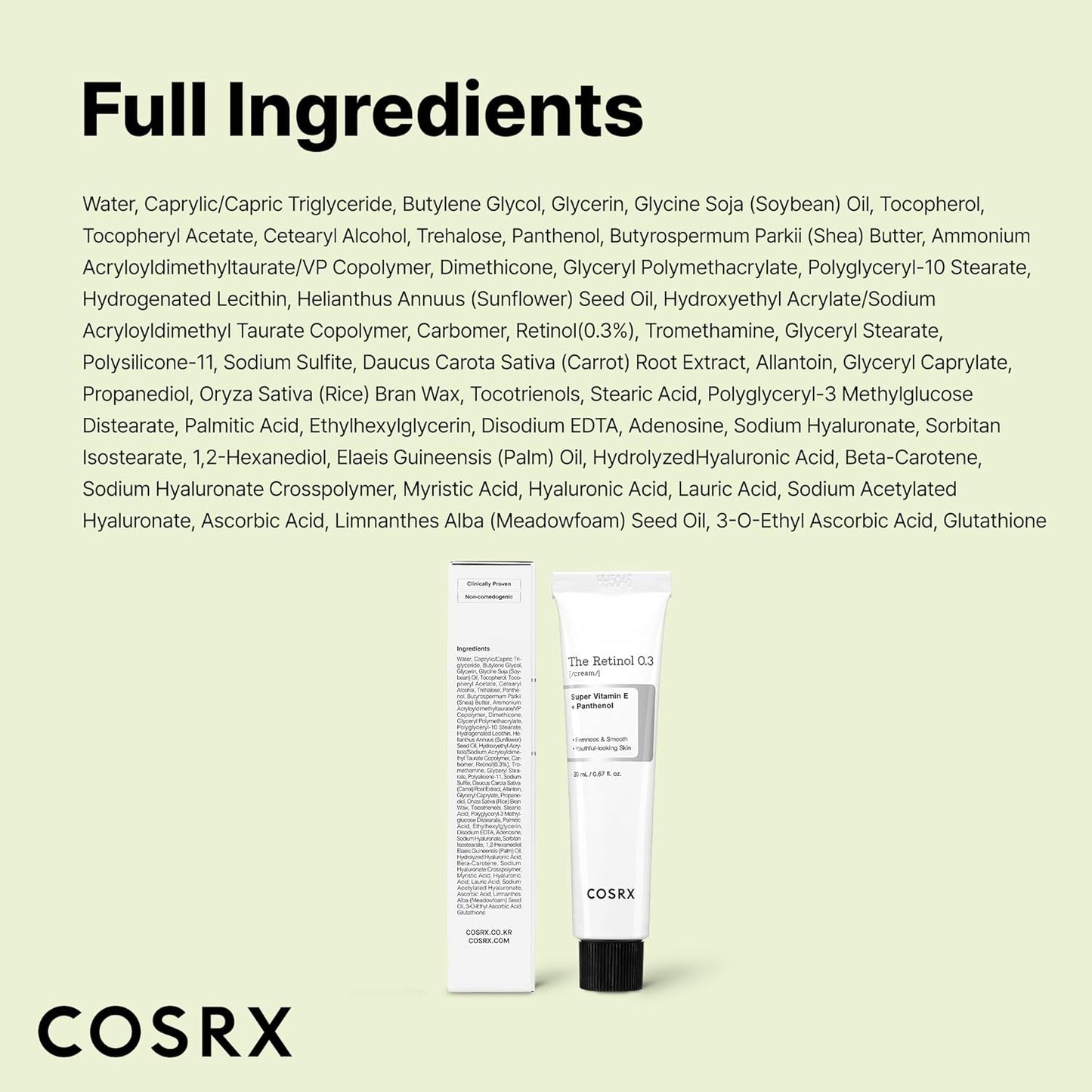 COSRX Retinol 0.3% Cream – Thoughtful Birthday Gift for Mom Who Loves Korean Skincare