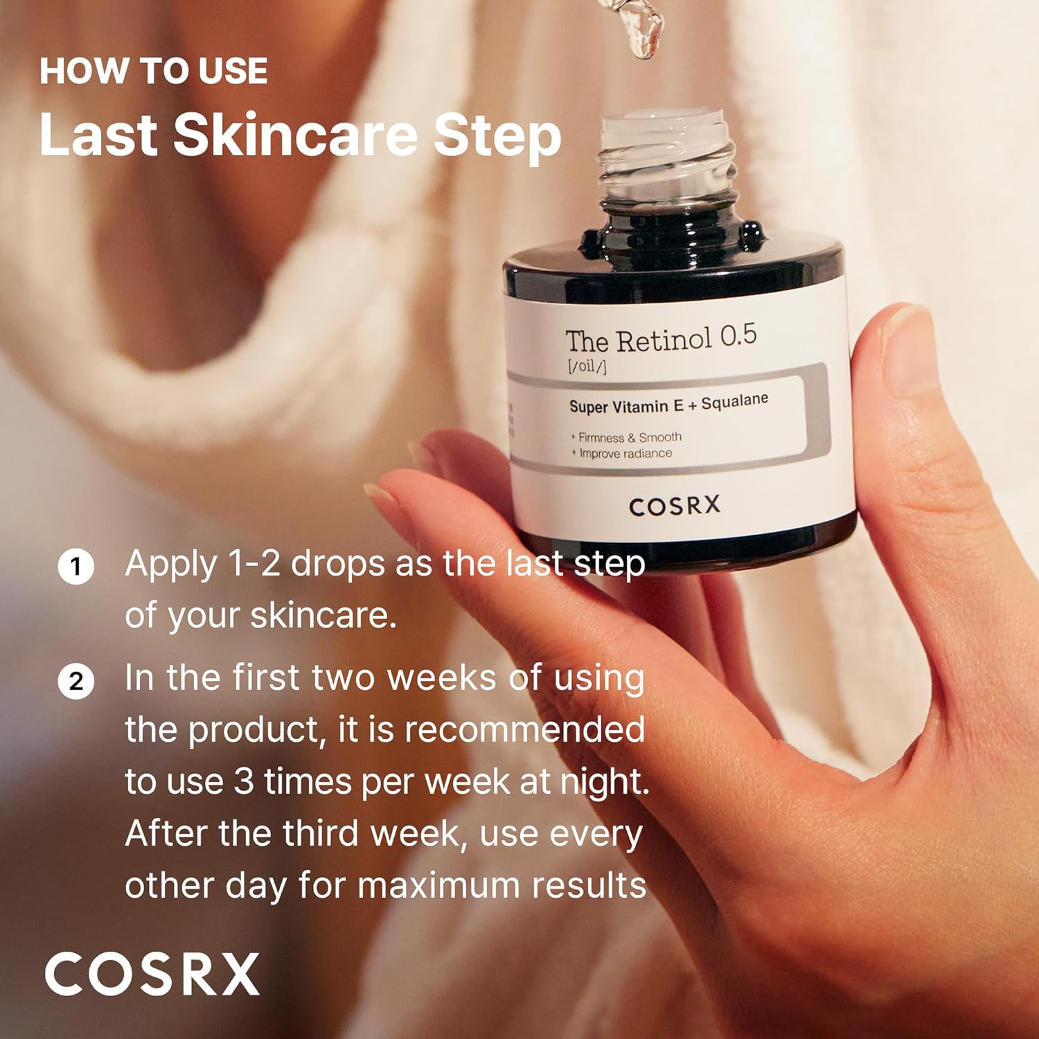 COSRX Retinol 0.5 Oil – Premium Korean Anti-Aging Serum for an Elevated Vanity Counter