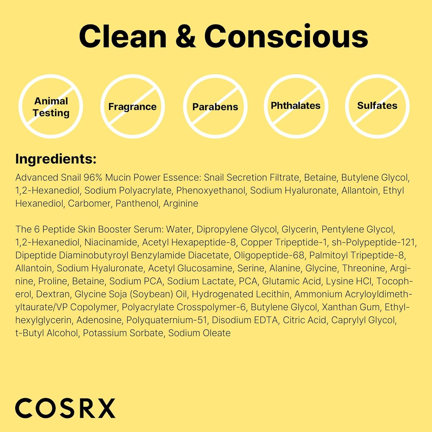 COSRX Snail Mucin 96% Peptide Booster Set - Luxury Korean Skincare Birthday Gift Set for Women, Hydrating Anti-Aging Serum Duo