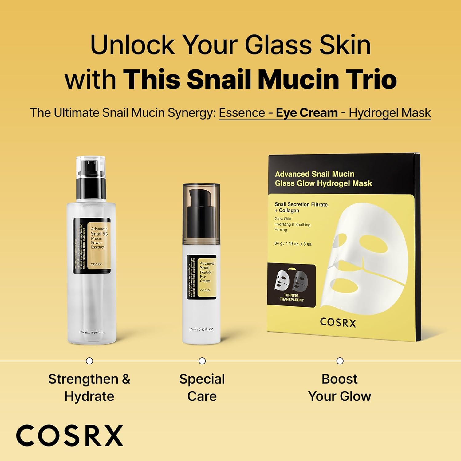 COSRX Snail Mucin Peptide Under Eye Cream – Mindful Nightly Skincare Ritual, Brightening Eye Treatment for Dark Circles and Puffiness