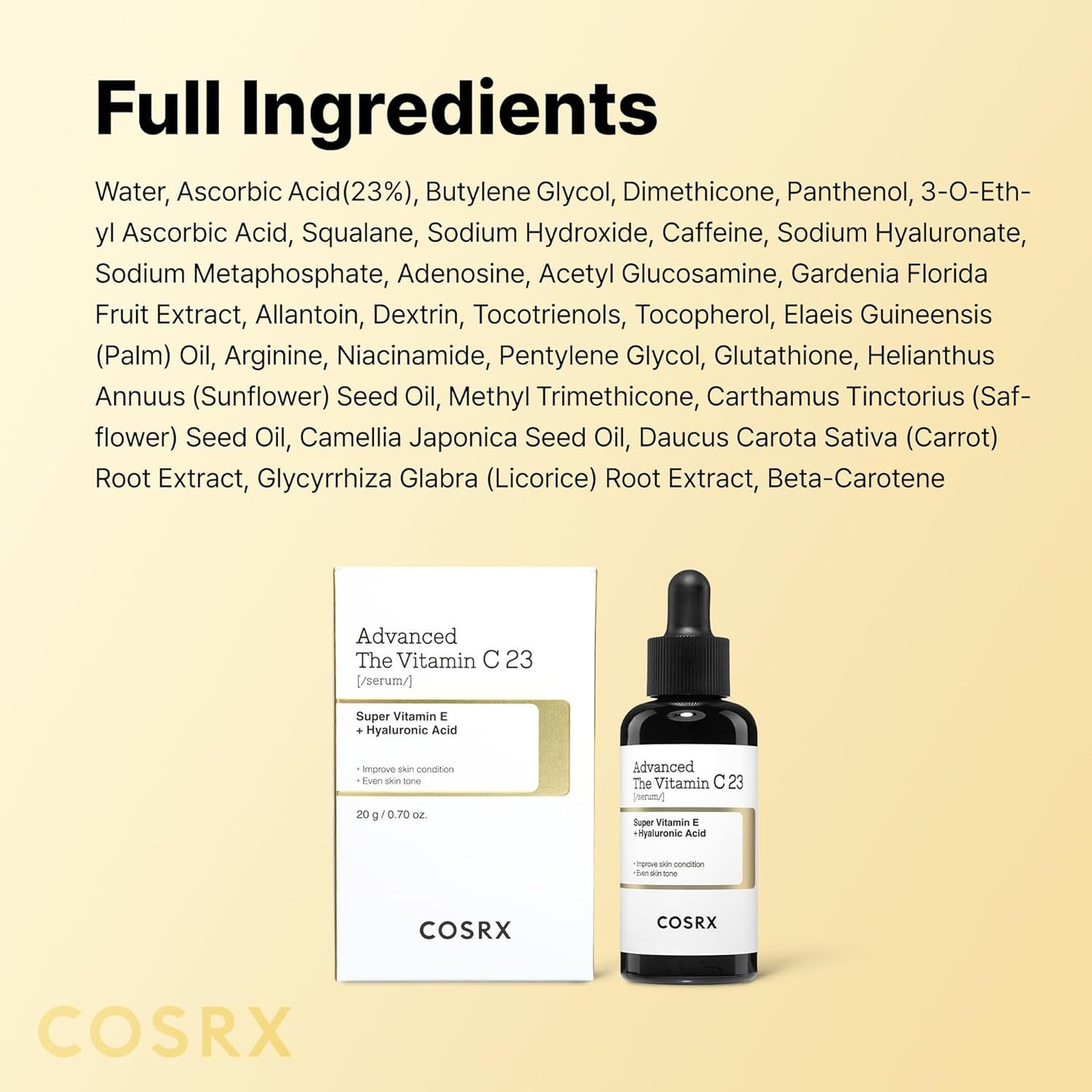 COSRX Vitamin C 23% Serum – Thoughtful Birthday Gift for Her, Brightening Korean Skincare for Mom and Wife