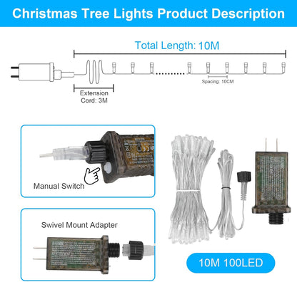 CozyAura Waterproof String Lights – Patio and Garden Party Decor, 33ft Connectable Outdoor LED