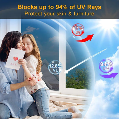 CozyPrivacy One Way Window Film – Spa Like Bathroom Privacy, Natural Light In