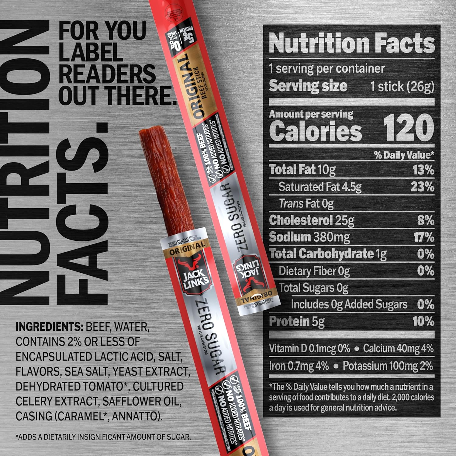 crafted from 100% real lean beef cuts