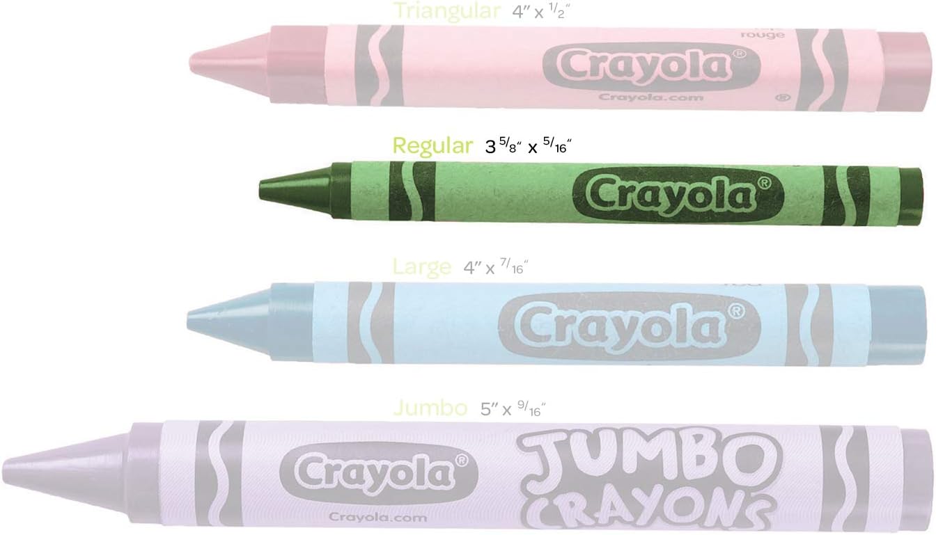 Crayola 24-Count Crayon Set – Child-Safe Non-Toxic Formula Certified for Ages 3 and Up, Ideal for Classroom and Home Use