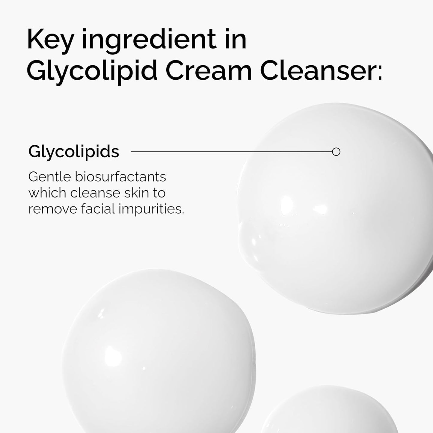 cream-based emulsion texture that hydrates while it cleans