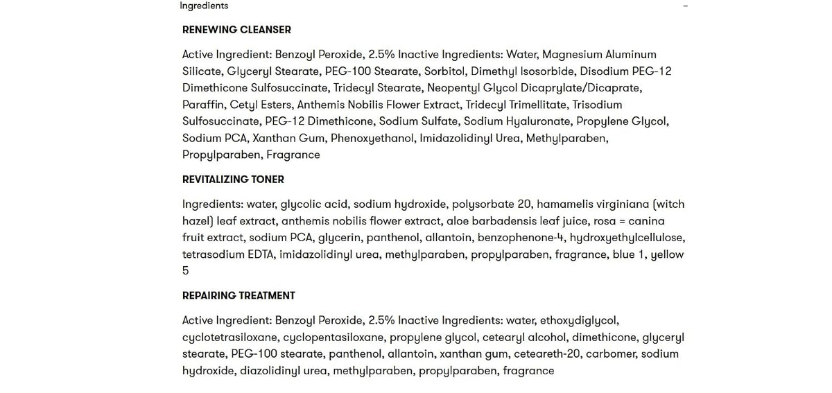 cream-based repairing spot treatment included in every kit